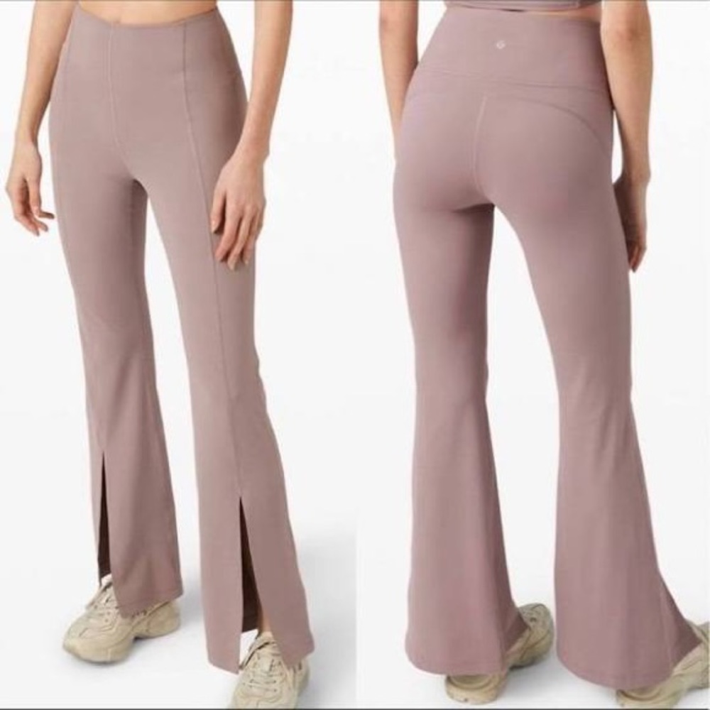 lululemon groove pants front slit size 4